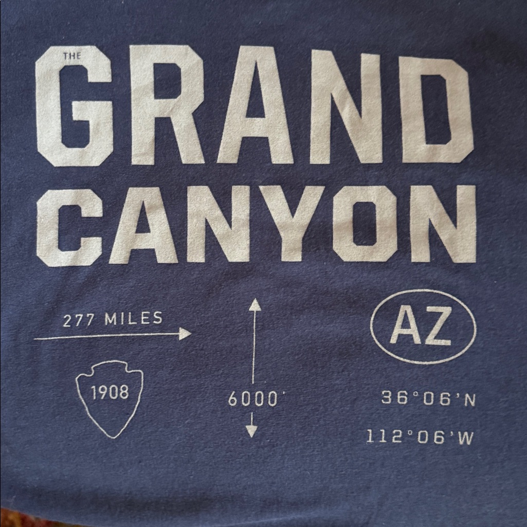 The North Face Medium Navy Grand Canyon Graphic Long Sleeve T-Shirt